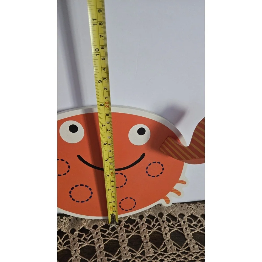 RARE Crab Wall Hook Holder Kids Nursery Ocean Nautical Coastal Decor 11x8